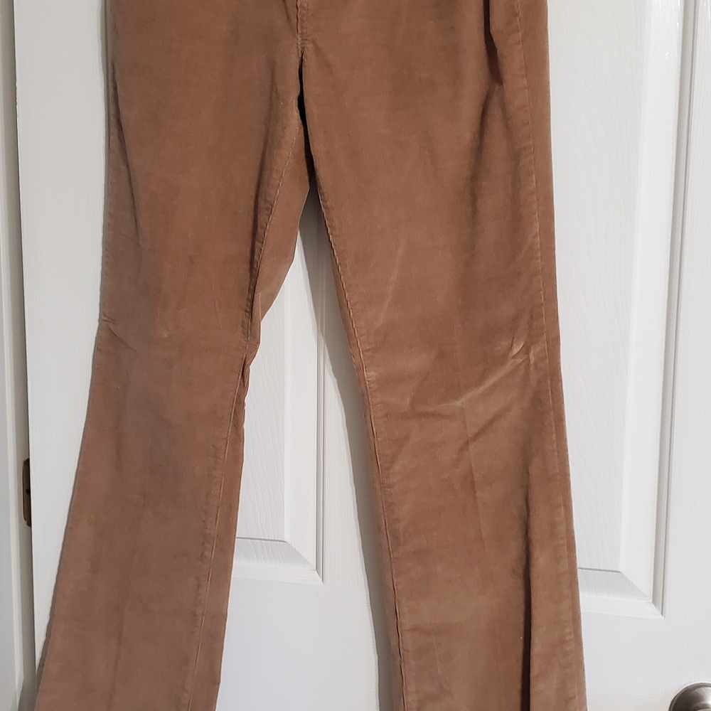 Women's Classic Tan Corduroy Flare Jeans